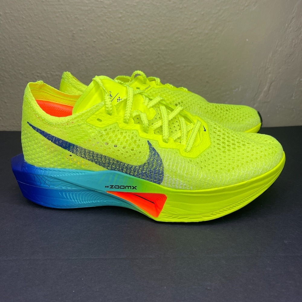 New Nike ZoomX Vaporfly Next% 3 Mens Size 8 Volt Scream Running Shoes DV4129-700